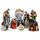 Nativity Scene with 10 characters of 20 cm, hand-painted resin s1