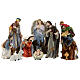 Nativity Scene of 30 cm with 11 characters, hand-painted resin s1