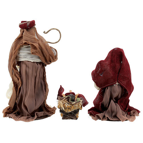 Set presepe 30 cm resina stoffa stile veneziano 11 sogg. 6