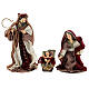 Set presepe 30 cm resina stoffa stile veneziano 11 sogg. s2