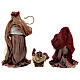Complete nativity scene set 30 cm resin cloth Venetian style 11 figurines s6