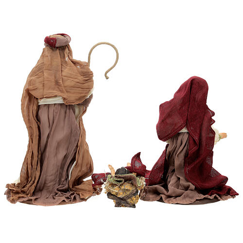 Complete Nativity set, resin and fabric, 40 cm, Venetian style 6
