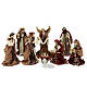 Complete Nativity set, resin and fabric, 40 cm, Venetian style s1