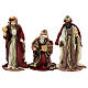 Complete Nativity set, resin and fabric, 40 cm, Venetian style s4