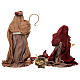 Complete Nativity set, resin and fabric, 40 cm, Venetian style s6