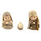 Children nativity set 6 cm resin knitted pattern 8 pcs 10x15x5 cm s2