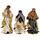 Rois Mages 3 pcs résine et tissu Christmas Symphonies 35 cm s8