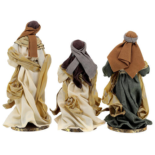 Re Magi 3 pz resina e tessuto ''Christmas Symphonies'' 35 cm 8