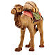 Camelo para presépio madeira pintada Raffaello do Val Gardena com figuras de 12 cm altura média s3