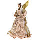 Angelo puntale 35 cm Resina Stoffa s3