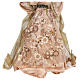 Angelo puntale 35 cm Resina Stoffa s6