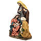 Holy Family nativity statue with shepherd 25 cm colored s3