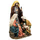 Holy Family nativity statue with shepherd 25 cm colored s4