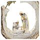 Scena narodzin Jezusa stylizowana w konarze z gwiazdą 20 cm żywica s2