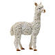 Duas alpacas em miniatura resina pintada para presépio com figuras altura média 10 cm s2