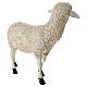 Statue mouton tête haute fibre de verre crèche 100 cm Lando Landi EXTÉRIEUR s5