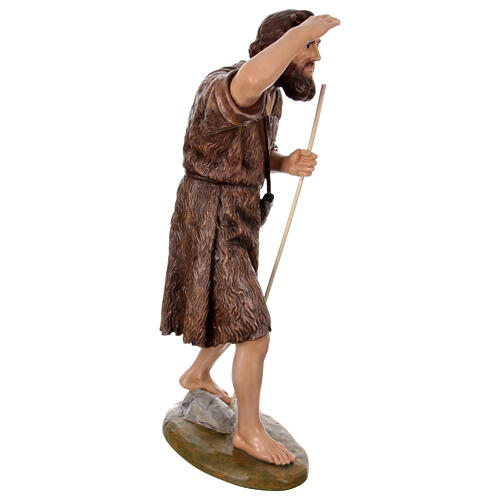 Nativity shepherd statue 100 cm Lando Landi fiberglass crystal eyes FOR OUTDOORS 5