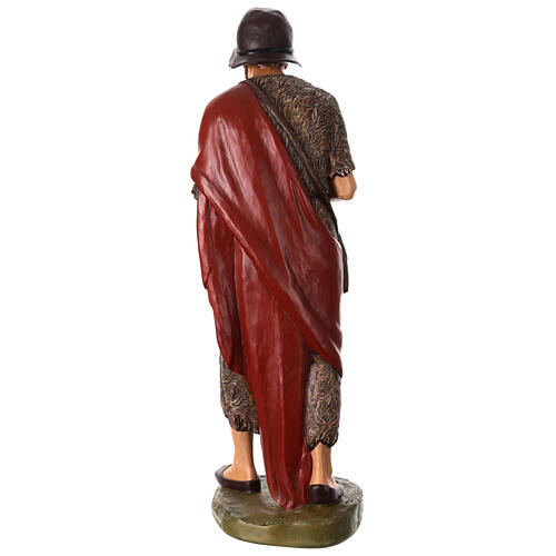 Statua Buon Pastore agnello 100 cm Lando Landi vetroresina occhi cristallo PER ESTERNO 8