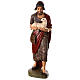 Statua Buon Pastore agnello 100 cm Lando Landi vetroresina occhi cristallo PER ESTERNO s1