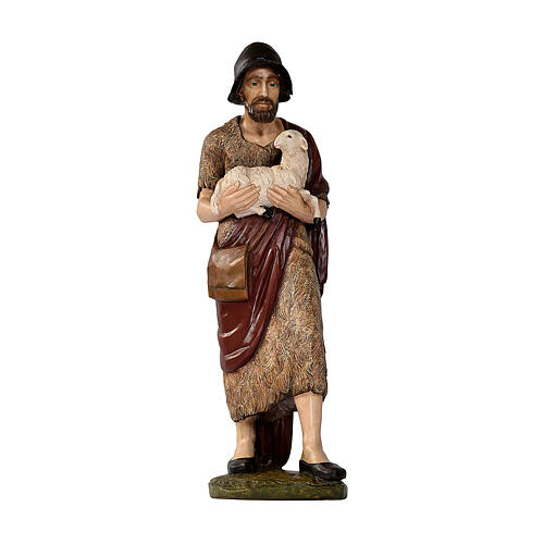 Figura Dobry Pasterz i owieczka, 100 cm, Lando Landi, włókno szklane, kryształowe oczy, NA ZEWNĄTRZ 1
