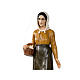 Shepherdess with jar and doves, Lando Landi's Nativity Scene of 100 cm, OUTDOOR statue, fibreglass with crystal eyes s2