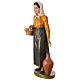 Shepherdess with jar and doves, Lando Landi's Nativity Scene of 100 cm, OUTDOOR statue, fibreglass with crystal eyes s3