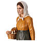 Shepherdess with jar and doves, Lando Landi's Nativity Scene of 100 cm, OUTDOOR statue, fibreglass with crystal eyes s4