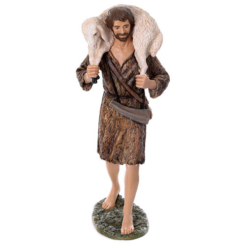 Good shepherd, Lando Landi's Nativity Scene of 160 cm, OUTDOOR statue, fibreglass with crystal eyes 2