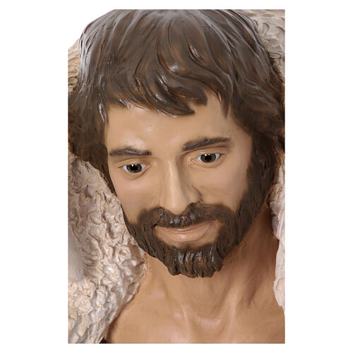 Good shepherd, Lando Landi's Nativity Scene of 160 cm, OUTDOOR statue, fibreglass with crystal eyes 3