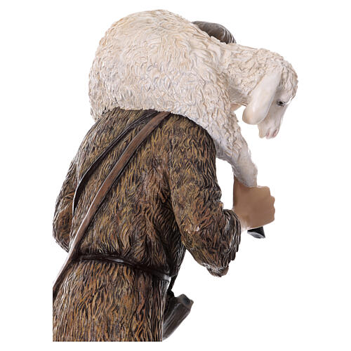 Good shepherd, Lando Landi's Nativity Scene of 160 cm, OUTDOOR statue, fibreglass with crystal eyes 10