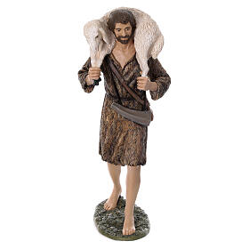 Good Shepherd statue 160 cm nativity Lando Landi fiberglass with crystal eyes FOR OUTDOORS