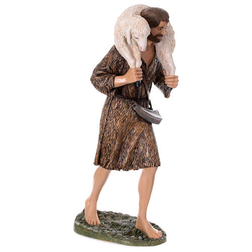 Good Shepherd statue 160 cm nativity Lando Landi fiberglass with crystal eyes FOR OUTDOORS 12