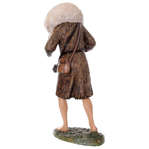 Good Shepherd statue 160 cm nativity Lando Landi fiberglass with crystal eyes FOR OUTDOORS 28