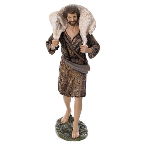 Good Shepherd statue 160 cm nativity Lando Landi fiberglass with crystal eyes FOR OUTDOORS 1