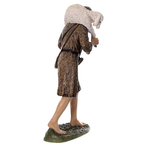Good Shepherd statue 160 cm nativity Lando Landi fiberglass with crystal eyes FOR OUTDOORS 7