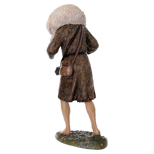 Good Shepherd statue 160 cm nativity Lando Landi fiberglass with crystal eyes FOR OUTDOORS 14
