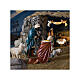 Heiliger König mit gelben Gewand und blauem Mantel, 160 cm, Lando Landi, Fiberglas, Kristallaugen, AUßEN s2