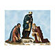 Heiliger König mit gelben Gewand und blauem Mantel, 160 cm, Lando Landi, Fiberglas, Kristallaugen, AUßEN s3
