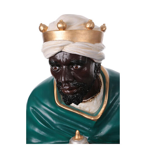 Moore Wise Man, Lando Landi's Nativity Scene of 160 cm, OUTDOOR statue, fibreglass with crystal eyes 4