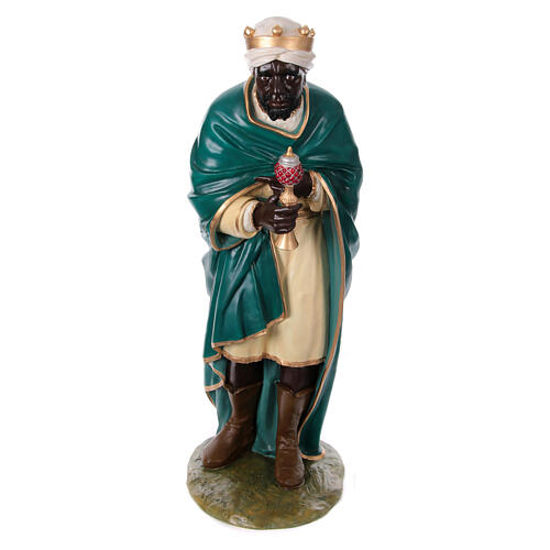 Wise Men black Lando Landi nativity 160 cm OUTDOOR fiberglass crystal eyes 1