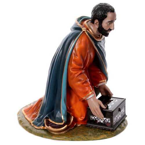 Trio Re Magi 160 cm presepe Lando Landi vetroresina occhi cristallo DA ESTERNO 13