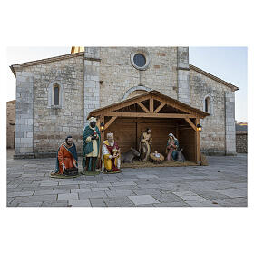 Three Kings statue 160 cm Lando Landi fiberglass nativity with crystal eyes FOR OUTDOOR