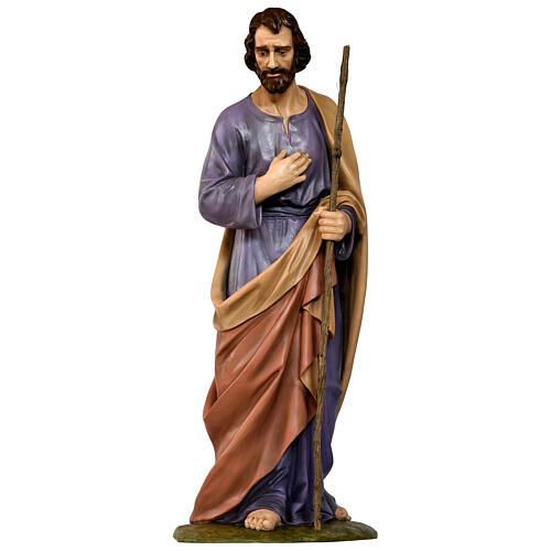 Belén completo 160 cm Lando Landi 15 piezas fibra de vidrio ojos cristal PARA EXTERIOR 7