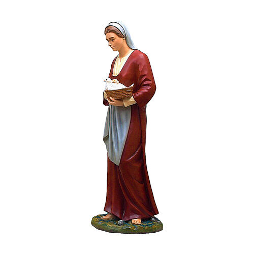 Presepe intero 160 cm Lando Landi 15 pz vetroresina occhi cristallo DA ESTERNO 13