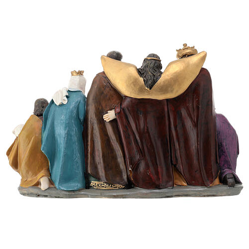 Nativity Scene with resin characters of 35 cm, 35x20x10 cm 7
