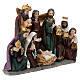 Nativity Scene with resin characters of 35 cm, 35x20x10 cm s5