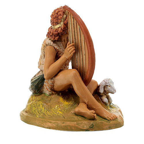 Fauno Azarel con lira per presepi 12 cm Fontanini 3