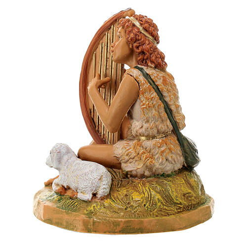 Fauno Azarel con lira per presepi 12 cm Fontanini 5