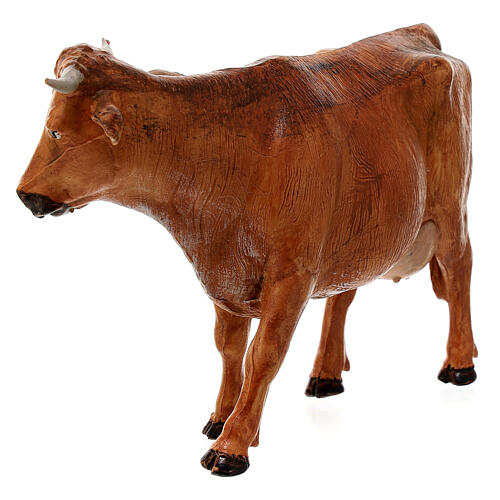 Vache debout pour crèche Fontanini avec santons de 12 cm 3