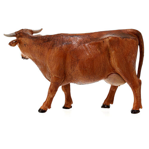 Vache debout pour crèche Fontanini avec santons de 12 cm 4